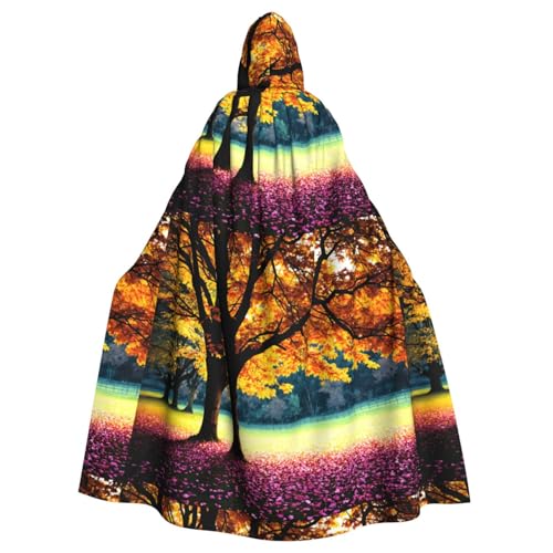 YYHHAOFA Umhang mit fallenden Blättern, für Erwachsene, mit Kapuze, kein Reißverschluss, bequem für Kostümpartys YYHHAOFA Umhang mit fallenden Blättern, für Erwachsene, mit Kapuze, kein Reißverschluss, bequem für Kostümpartys von YYHHAOFA