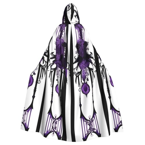 YYHHAOFA Violetter Gothic-Geister-Aufdruck, Halloween, Erwachsenen-Kapuzenumhang für Cosplay, Kostümpartys und mehr YYHHAOFA Violetter Gothic-Geister-Aufdruck, Halloween, Erwachsenen-Kapuzenumhang für Cosplay, Kostümpartys und mehr von YYHHAOFA