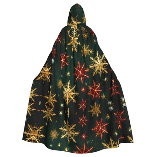 YYHHAOFA Weihnachts-Schneeflocken-Druck, Halloween, Erwachsenen-Kapuzenumhang für Cosplay, Kostümpartys und mehr YYHHAOFA Weihnachts-Schneeflocken-Druck, Halloween, Erwachsenen-Kapuzenumhang für Cosplay, Kostümpartys und mehr von YYHHAOFA