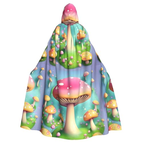 YYHHAOFA Wunderbares kleines Pilzmuster Halloween Erwachsene Kapuzenumhang Herren- und Damenbekleidung Mantel, Rollenspiel YYHHAOFA Wunderbares kleines Pilzmuster Halloween Erwachsene Kapuzenumhang Herren- und Damenbekleidung Mantel, Rollenspiel von YYHHAOFA