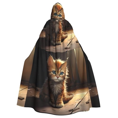 YYHHAOFA Wunderschöner Halloween-Umhang mit Kapuze für Erwachsene, ohne Reißverschluss, bequem für Kostümpartys YYHHAOFA Wunderschöner Halloween-Umhang mit Kapuze für Erwachsene, ohne Reißverschluss, bequem für Kostümpartys von YYHHAOFA