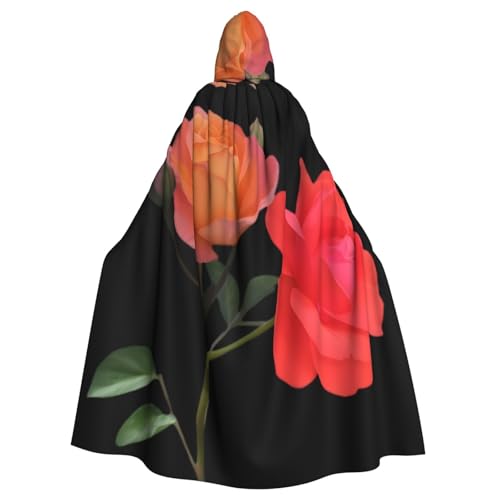 YYHHAOFA Zweifarbiger Mondblumen-Druck, Halloween, Erwachsenen-Kapuzenumhang für Party, Dekoration, Cosplay, Kostüme, Bühnenmaskerade YYHHAOFA Zweifarbiger Mondblumen-Druck, Halloween, Erwachsenen-Kapuzenumhang für Party, Dekoration, Cosplay, Kostüme, Bühnenmaskerade von YYHHAOFA