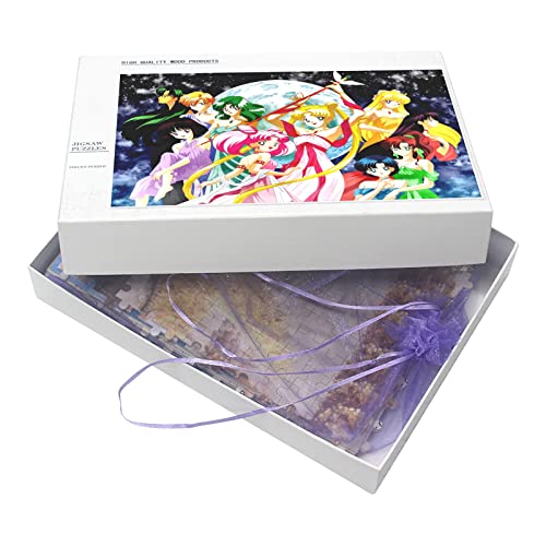 1000Pcs Anime Sailor Moon ，Papier-Puzzle，Puzzle Erwachsenen Dekompression Spiel Puzzle Studenten Spielzeug Für Kinder Weihnachten Geburtstag Geschenke-(50x70cm) von YYHMKB