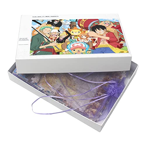 Anime One Piece,Holz- Puzzle 1000 Stück Adult Toys Dekompressionsspiel（75x50cm）-10 von YYHMKB