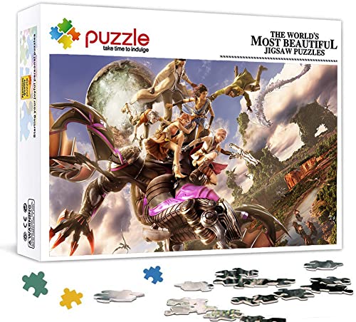 Final Fantasy Xiii Puzzle, Puzzles 1000 Teile für Erwachsene, Klassische Puzzle Teenager Puzzle Lustige Kreative DIY-Spielzeuggeschenke für Mädchen Und Jungen, Familienspiele 38x26cm von YYHMKB
