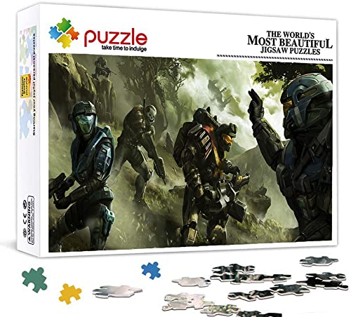 Halo Puzzle, Puzzles 1000 Teile für Erwachsene, Klassische Puzzle Jungen Mädchen Puzzle für Kinder Teenager Lernspiel Spielzeug Geschenk für Die Heimreise 38x26cm von YYHMKB