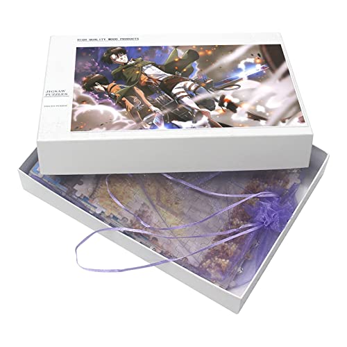 Papp-Puzzle 1000 Stück，Anime Attack On Titan，Lernspielzeug Für Erwachsene Geburtstagsgeschenk（50x70cm）-1 von YYHMKB