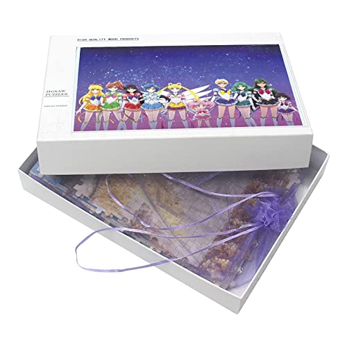 Papp-Puzzle 1000 Stück,Anime Sailor Moon，Lernspielzeug Für Erwachsene Geburtstagsgeschenk（50x70cm）-8 von YYHMKB