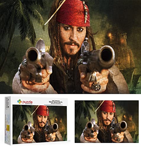 Pirates of The Caribbean Puzzle, Puzzle 1000 Teile für Erwachsene, Klassische Puzzle Puzzle Schwierig Herausforderndes Spiel Geschenk Spielzeug Kinder Teens Family Puzzle 38x26cm von YYHMKB