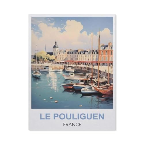 1000 Puzzles Für Erwachsene，Le Pouliguen, Frankreich，Freizeit Unterhaltung Kinder Spielzeug Zuhause Dekoration Art Geschenk（38x26cm）-EL36 von YYHMKBYY