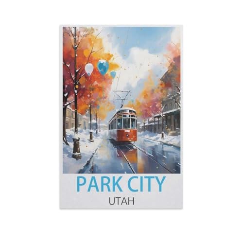 1000 Puzzles Für Erwachsene，Park City Utah，Freizeit Unterhaltung Kinder Spielzeug Zuhause Dekoration Art（50x70cm）-FT66 von YYHMKBYY