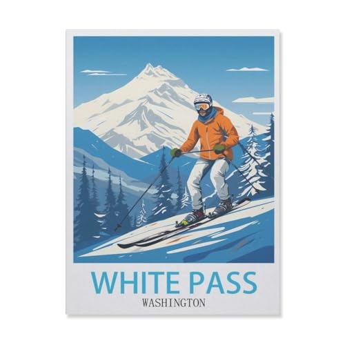 1000 Puzzles Für Erwachsene，White Pass, Washington，Freizeit Unterhaltung Kinder Spielzeug Zuhause Dekoration Art（50x70cm）-DN71 von YYHMKBYY