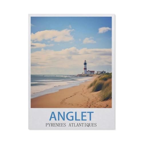 1000 Stück，Anglet Pyrenäen Atlantiques，Puzzle Für Erwachsene Lernspielzeug Für Kinder Kreative Spiele Unterhaltung Holz Puzzles Home Decor（75x50cm）-GP83 von YYHMKBYY