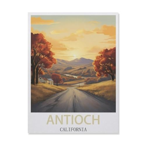 1000 Stück，Antioch, Kalifornien，Puzzle Für Erwachsene Lernspielzeug Für Kinder Kreative Spiele Unterhaltung Holz Puzzles Home Decor（75x50cm）-DM43 von YYHMKBYY