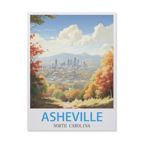 1000 Stück，Asheville North Carolina，Puzzle Für Erwachsene Lernspielzeug Für Kinder Kreative Spiele Unterhaltung Holz Puzzles Home Decor（75x50cm）-FH37 von YYHMKBYY
