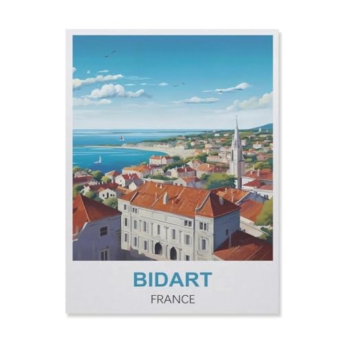 1000 Stück，Bidart Frankreich，Puzzle Für Erwachsene Lernspielzeug Für Kinder Kreative Spiele Unterhaltung Papier Puzzles Home Decor（50x70cm）-ER34 von YYHMKBYY
