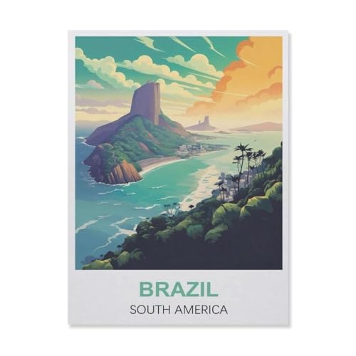 1000 Stück，Brasilien Südamerika，Puzzle Für Erwachsene Lernspielzeug Für Kinder Kreative Spiele Unterhaltung Holz Puzzles Home Decor（75x50cm）-ES7 von YYHMKBYY