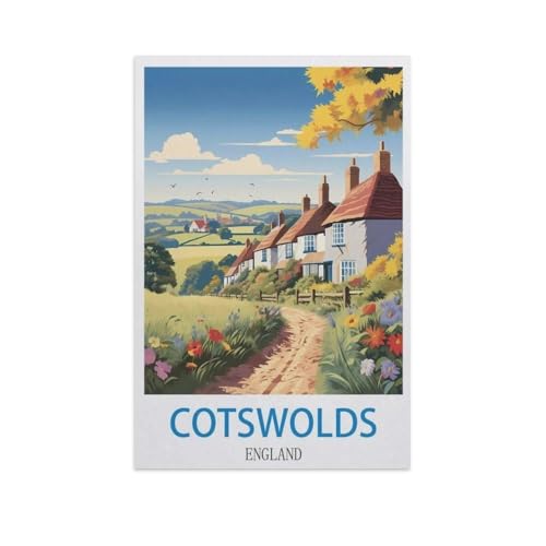 1000 Stück，Cotswolds, England，Puzzle Für Erwachsene Lernspielzeug Für Kinder Kreative Spiele Unterhaltung Papier Puzzles Home Decor（38x26cm）-GA44 von YYHMKBYY