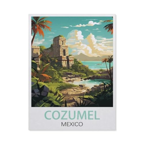 1000 Stück，Cozumel Mexiko，Puzzle Für Erwachsene Lernspielzeug Für Kinder Kreative Spiele Unterhaltung Holz Puzzles Home Decor（75x50cm）-EU26 von YYHMKBYY