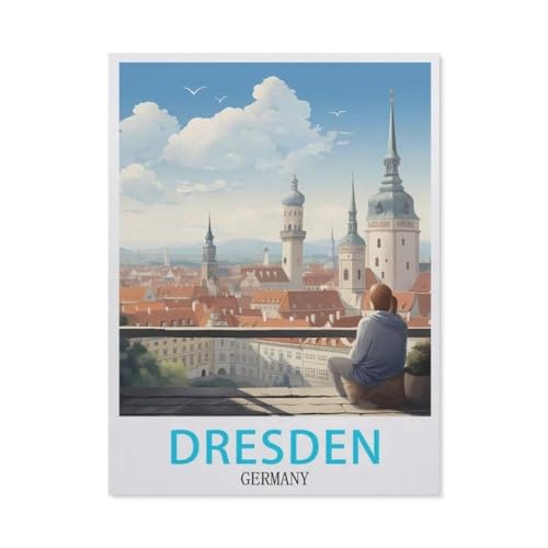 1000 Stück，Dresden-Deutschland-Reiseposter，Puzzle Für Erwachsene Lernspielzeug Für Kinder Kreative Spiele Unterhaltung Papier Puzzles Home Decor（50x70cm）-AW24 von YYHMKBYY