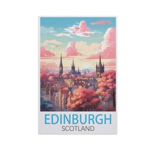 1000 Stück，Edinburgh Schottland，Puzzle Für Erwachsene Lernspielzeug Für Kinder Kreative Spiele Unterhaltung Papier Puzzles Home Decor（38x26cm）-FT11 von YYHMKBYY