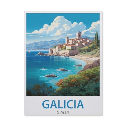 1000 Stück，Galizien, Spanien，Puzzle Für Erwachsene Lernspielzeug Für Kinder Kreative Spiele Unterhaltung Holz Puzzles Home Decor（75x50cm）-EG86 von YYHMKBYY