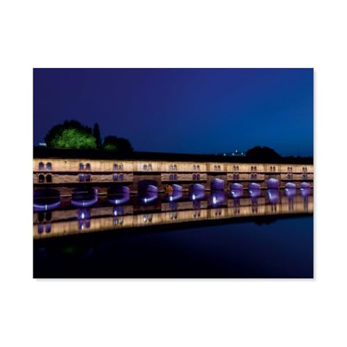 1000 Stück，Gedeckte Brücke (Barrage Vauban)，Puzzle Für Erwachsene Lernspielzeug Für Kinder Kreative Spiele Unterhaltung Papier Puzzles Home Decor（38x26cm）-AT14 von YYHMKBYY