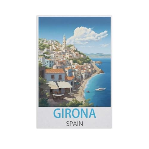1000 Stück，Girona Spanien，Puzzle Für Erwachsene Lernspielzeug Für Kinder Kreative Spiele Unterhaltung Papier Puzzles Home Decor（38x26cm）-FU57 von YYHMKBYY