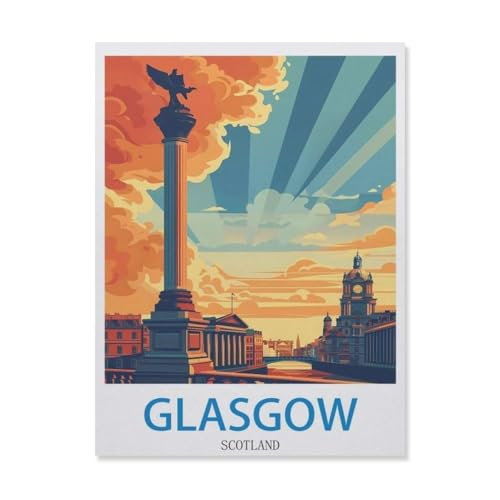 1000 Stück，Glasgow, Schottland，Puzzle Für Erwachsene Lernspielzeug Für Kinder Kreative Spiele Unterhaltung Holz Puzzles Home Decor（75x50cm）-DO62 von YYHMKBYY