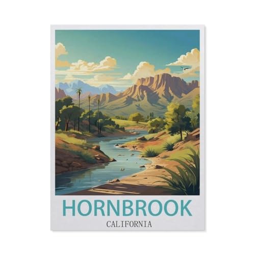 1000 Stück，Hornbrook, Kalifornien，Puzzle Für Erwachsene Lernspielzeug Für Kinder Kreative Spiele Unterhaltung Papier Puzzles Home Decor（38x26cm）-DL70 von YYHMKBYY