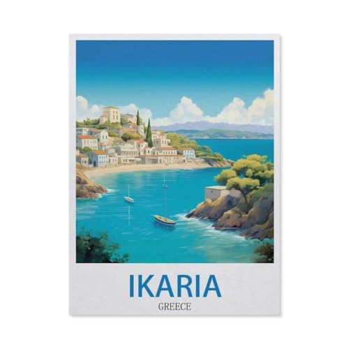 1000 Stück，Ikaria, Griechenland，Puzzle Für Erwachsene Lernspielzeug Für Kinder Kreative Spiele Unterhaltung Papier Puzzles Home Decor（50x70cm）-DY17 von YYHMKBYY