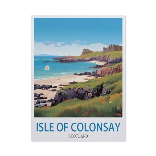 1000 Stück，Isle of Colonsay, Schottland，Puzzle Für Erwachsene Lernspielzeug Für Kinder Kreative Spiele Unterhaltung Holz Puzzles Home Decor（75x50cm）-DY90 von YYHMKBYY