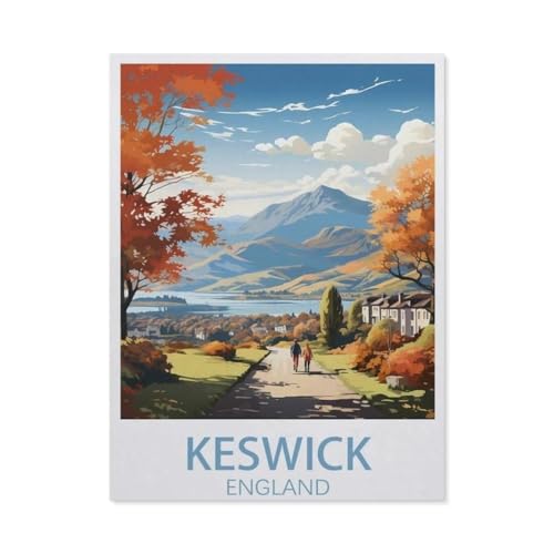 1000 Stück，Keswick England，Puzzle Für Erwachsene Lernspielzeug Für Kinder Kreative Spiele Unterhaltung Holz Puzzles Home Decor（75x50cm）-BR50 von YYHMKBYY
