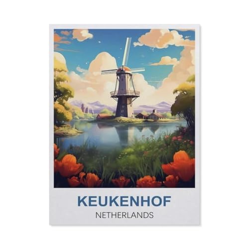 1000 Stück，Keukenhof, Niederlande，Puzzle Für Erwachsene Lernspielzeug Für Kinder Kreative Spiele Unterhaltung Papier Puzzles Home Decor（38x26cm）-DH29 von YYHMKBYY
