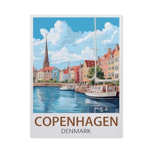 1000 Stück，Kopenhagen Dänemark，Puzzle Für Erwachsene Lernspielzeug Für Kinder Kreative Spiele Unterhaltung Papier Puzzles Home Decor（38x26cm）-EX12 von YYHMKBYY