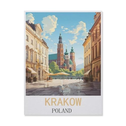 1000 Stück，Krakau Polen，Puzzle Für Erwachsene Lernspielzeug Für Kinder Kreative Spiele Unterhaltung Papier Puzzles Home Decor（38x26cm）-FK32 von YYHMKBYY