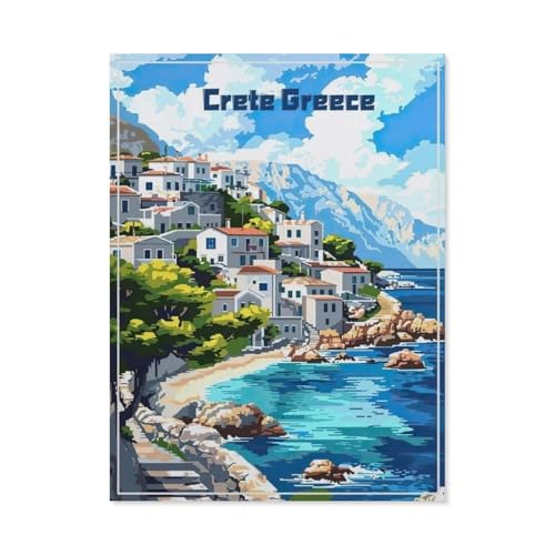 1000 Stück，Kreta, Griechenland，Puzzle Für Erwachsene Lernspielzeug Für Kinder Kreative Spiele Unterhaltung Papier Puzzles Home Decor（38x26cm）-AS56 von YYHMKBYY