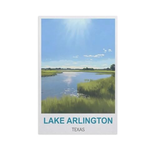 1000 Stück，Lake Arlington, Texas，Puzzle Für Erwachsene Lernspielzeug Für Kinder Kreative Spiele Unterhaltung Holz Puzzles Home Decor（75x50cm）-GG31 von YYHMKBYY
