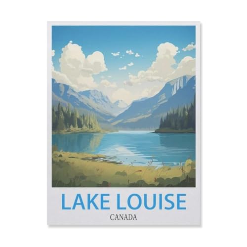 1000 Stück，Lake Louise Kanada，Puzzle Für Erwachsene Lernspielzeug Für Kinder Kreative Spiele Unterhaltung Holz Puzzles Home Decor（75x50cm）-FI10 von YYHMKBYY