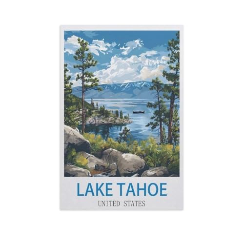 1000 Stück，Lake Tahoe, Vereinigte Staaten，Puzzle Für Erwachsene Lernspielzeug Für Kinder Kreative Spiele Unterhaltung Holz Puzzles Home Decor（75x50cm）-GC63 von YYHMKBYY