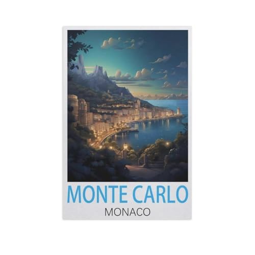 1000 Stück，Monte Carlo Monaco，Puzzle Für Erwachsene Lernspielzeug Für Kinder Kreative Spiele Unterhaltung Papier Puzzles Home Decor（50x70cm）-FR65 von YYHMKBYY