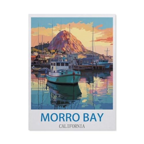 1000 Stück，Morro Bay, Kalifornien，Puzzle Für Erwachsene Lernspielzeug Für Kinder Kreative Spiele Unterhaltung Papier Puzzles Home Decor（50x70cm）-CM76 von YYHMKBYY