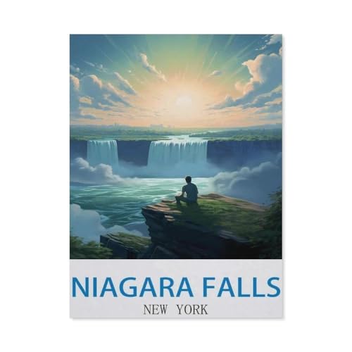 1000 Stück，Niagara Falls, New York，Puzzle Für Erwachsene Lernspielzeug Für Kinder Kreative Spiele Unterhaltung Papier Puzzles Home Decor（50x70cm）-EB9 von YYHMKBYY