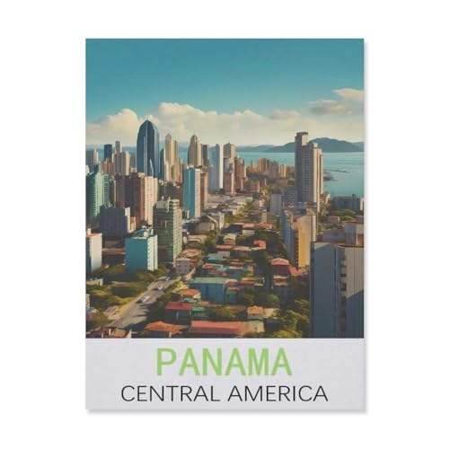 1000 Stück，Panama, Mittelamerika，Puzzle Für Erwachsene Lernspielzeug Für Kinder Kreative Spiele Unterhaltung Holz Puzzles Home Decor（75x50cm）-FN24 von YYHMKBYY