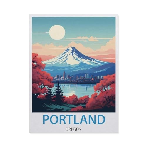 1000 Stück，Portland, Oregon，Puzzle Für Erwachsene Lernspielzeug Für Kinder Kreative Spiele Unterhaltung Holz Puzzles Home Decor（75x50cm）-BP2 von YYHMKBYY