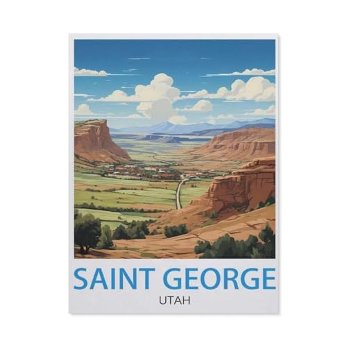 1000 Stück，Saint George Utah，Puzzle Für Erwachsene Lernspielzeug Für Kinder Kreative Spiele Unterhaltung Papier Puzzles Home Decor（38x26cm）-AL21 von YYHMKBYY