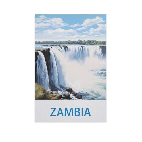 1000 Stück，Sambia，Puzzle Für Erwachsene Lernspielzeug Für Kinder Kreative Spiele Unterhaltung Papier Puzzles Home Decor（38x26cm）-GE12 von YYHMKBYY