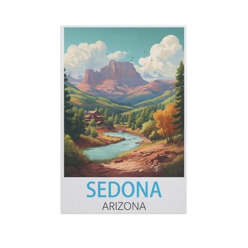 1000 Stück，Sedona Arizona，Puzzle Für Erwachsene Lernspielzeug Für Kinder Kreative Spiele Unterhaltung Papier Puzzles Home Decor（50x70cm）-FT84 von YYHMKBYY