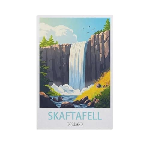 1000 Stück，Skaftafell, Island，Puzzle Für Erwachsene Lernspielzeug Für Kinder Kreative Spiele Unterhaltung Papier Puzzles Home Decor（38x26cm）-FX52 von YYHMKBYY
