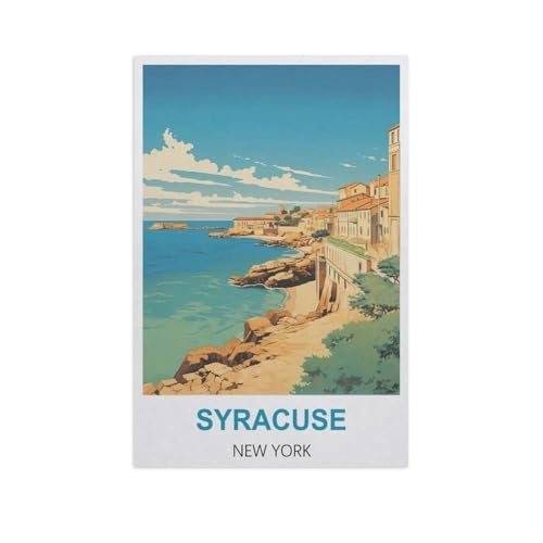 1000 Stück，Syracuse, New York，Puzzle Für Erwachsene Lernspielzeug Für Kinder Kreative Spiele Unterhaltung Holz Puzzles Home Decor（75x50cm）-GF58 von YYHMKBYY